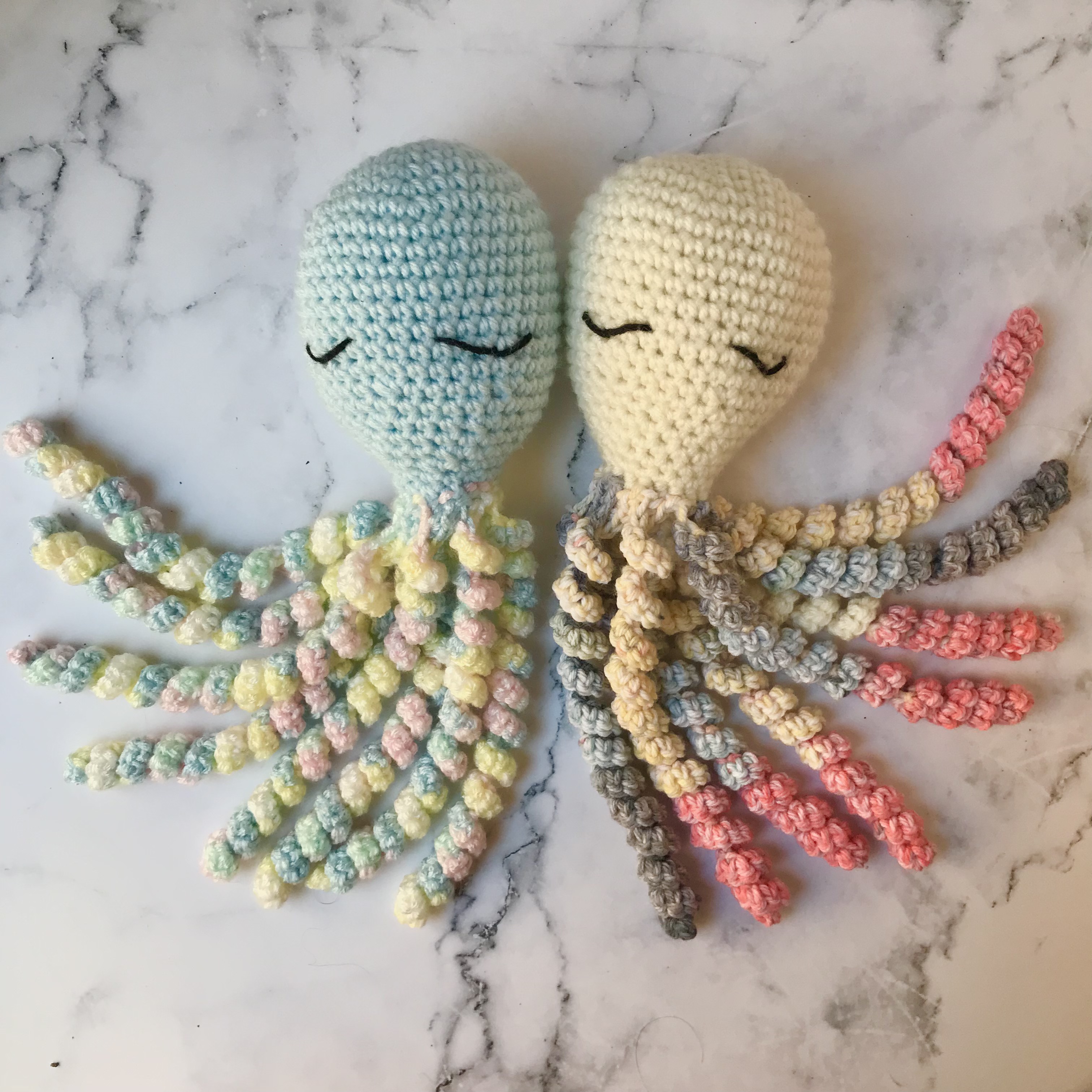 Baby Shower Gift Comforter Crochet Octopus For Premature Babies 
