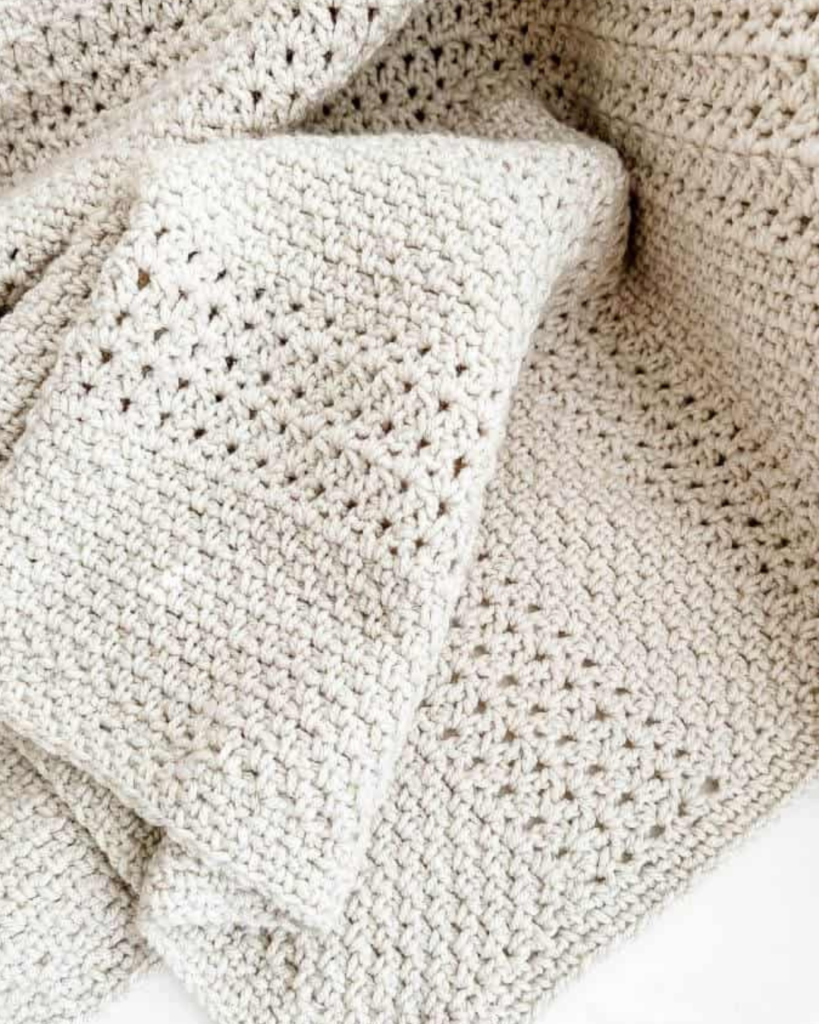 white baby blanket