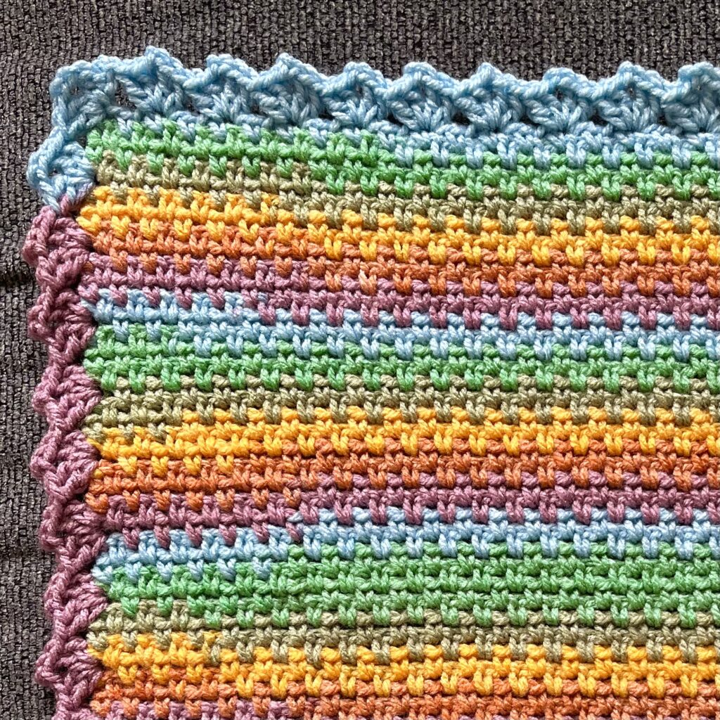 colorful crochet baby blanket