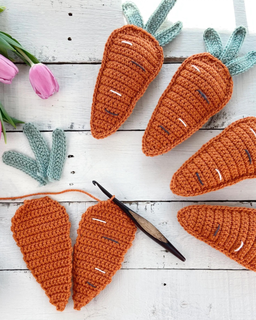 crochet amigurumi carrots