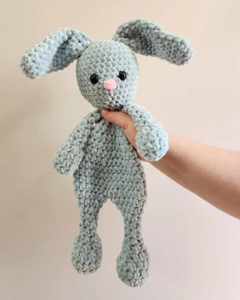 crochet bunny snuggler