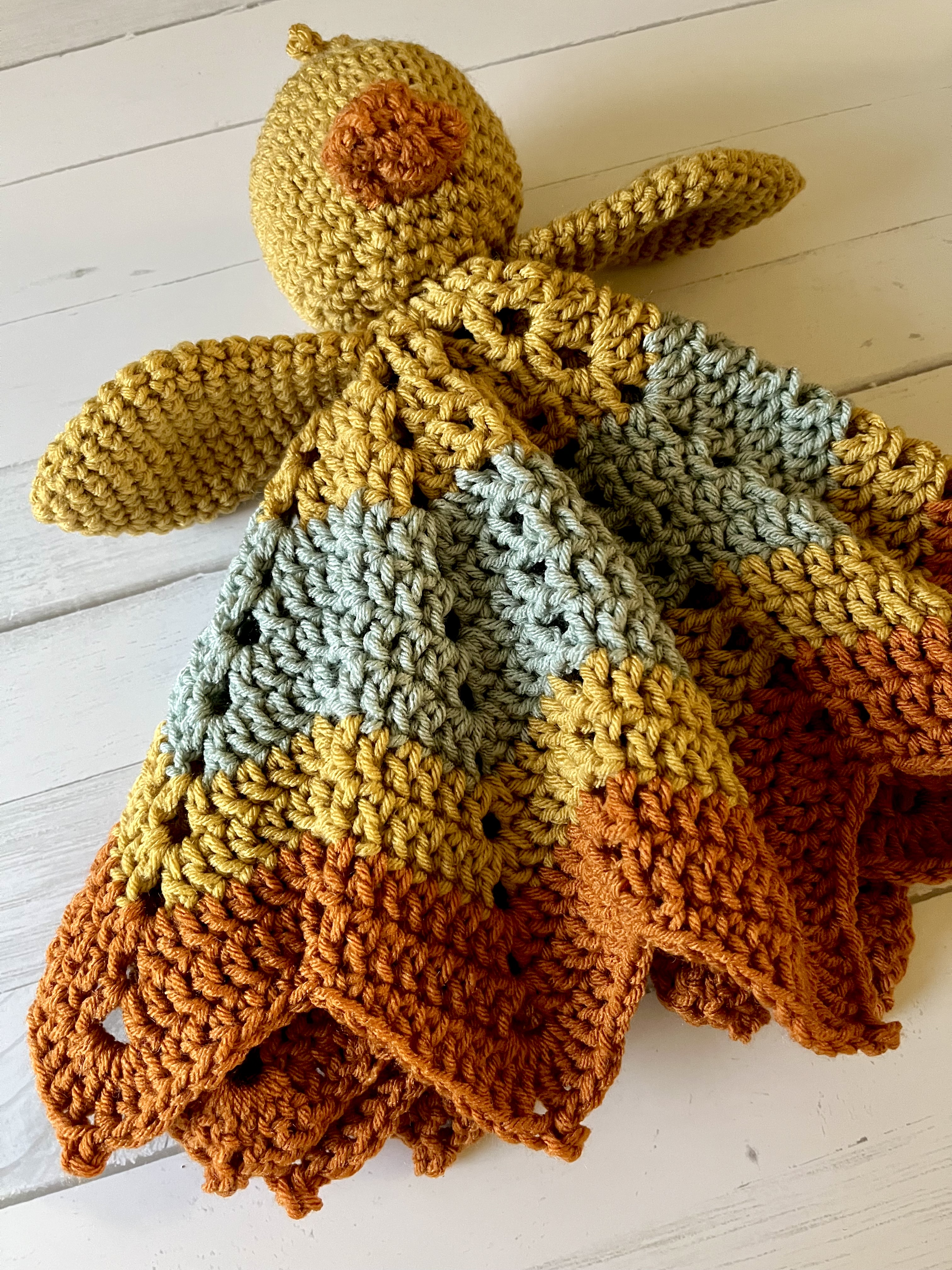 crochet duck lovey