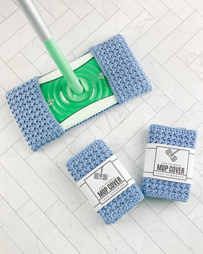 crochet mop cover