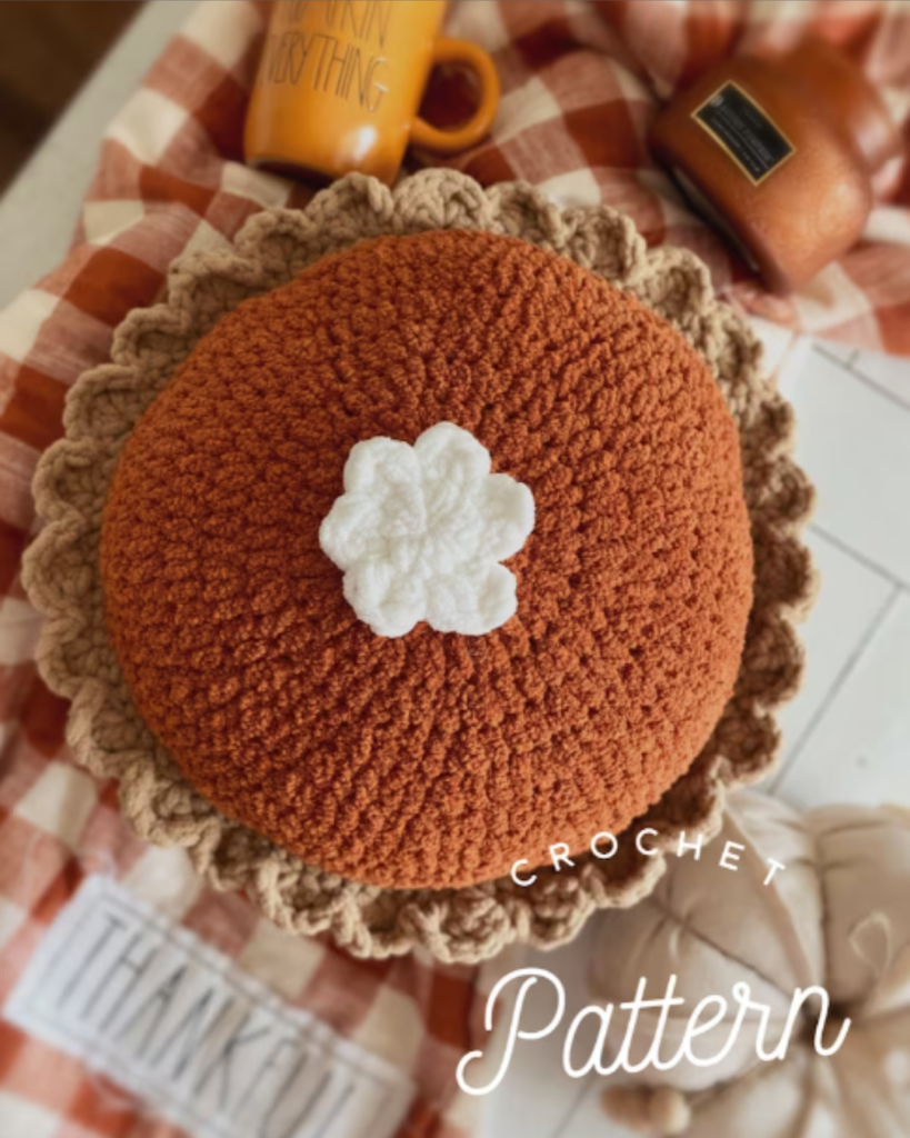 crochet chunky yarn pumpkin pie