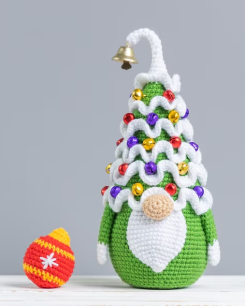 crochet christmas tree gnome amigurumi