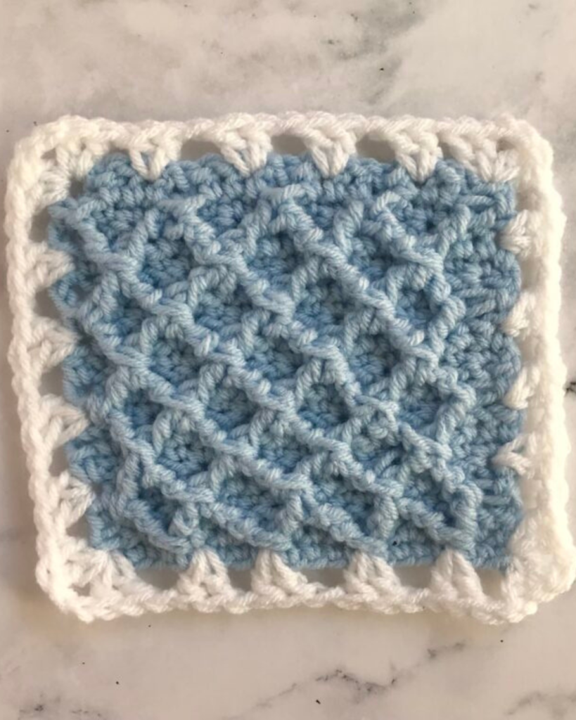 crochet diamond stitch