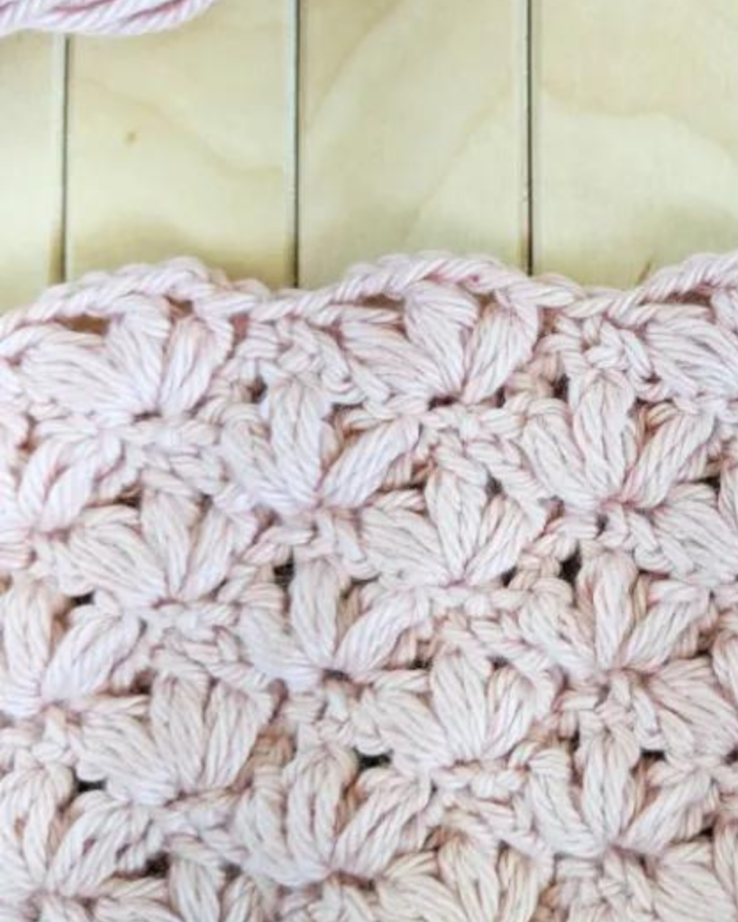 crochet lotus stitch