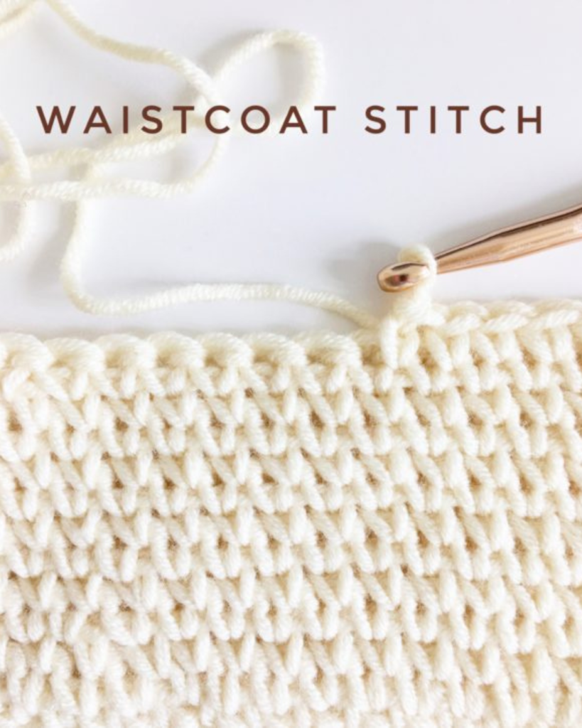 crochet waistcoat stitch