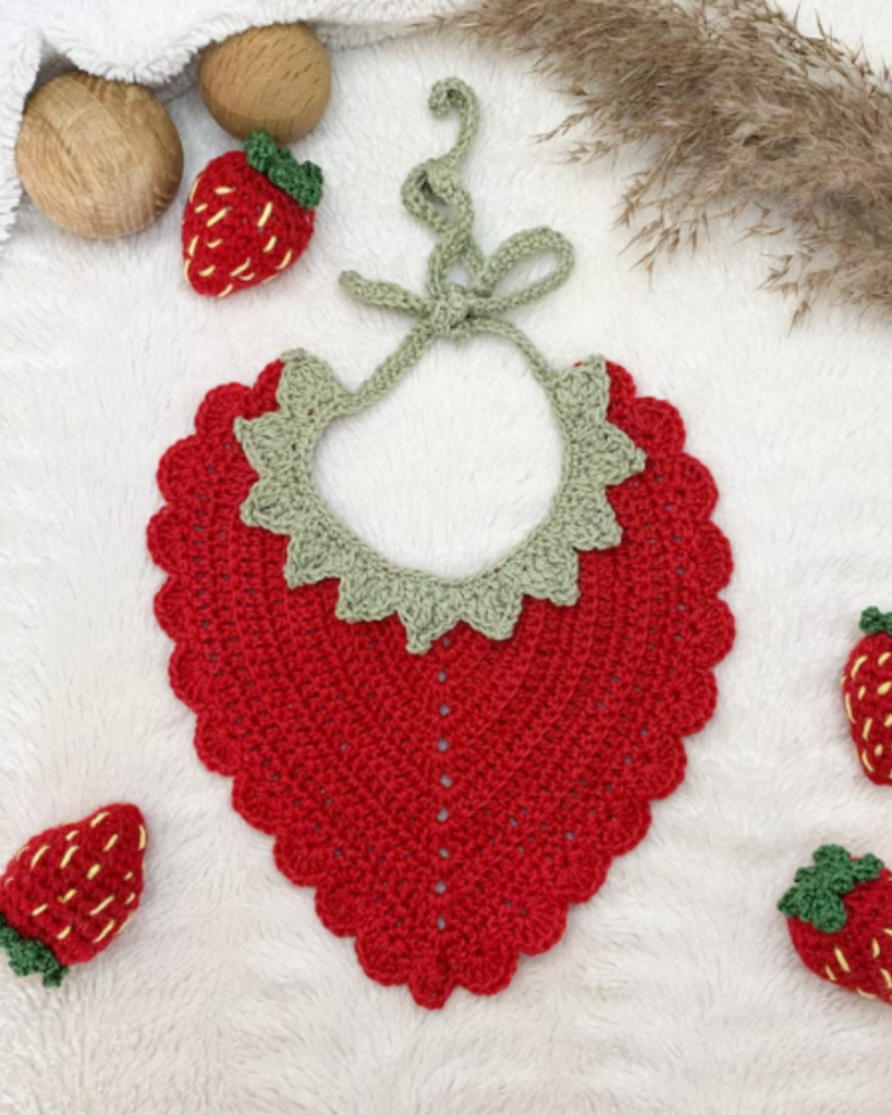 quick crochet baby gift idea – handmade baby bib