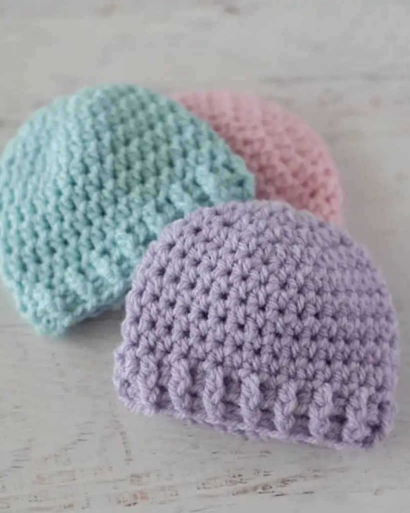 quick crochet baby gifts – simple baby hat pattern