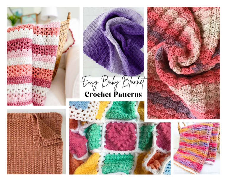 collection of easy crochet baby blanket patterns for beginners